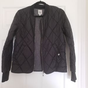 Billabong black bomber jacket, size M